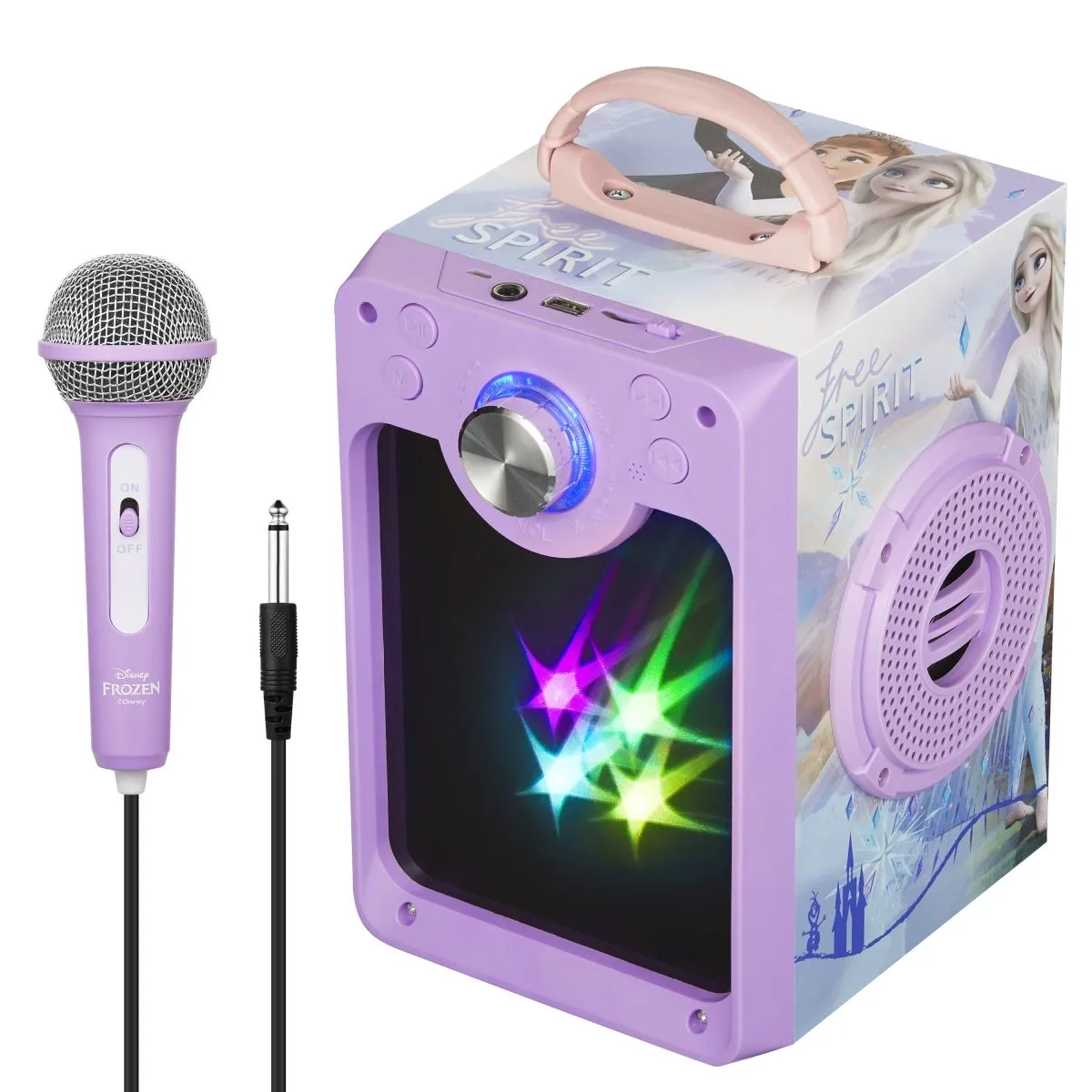 Disney Frozen Bluetooth Karaoke Machine with LED Lights