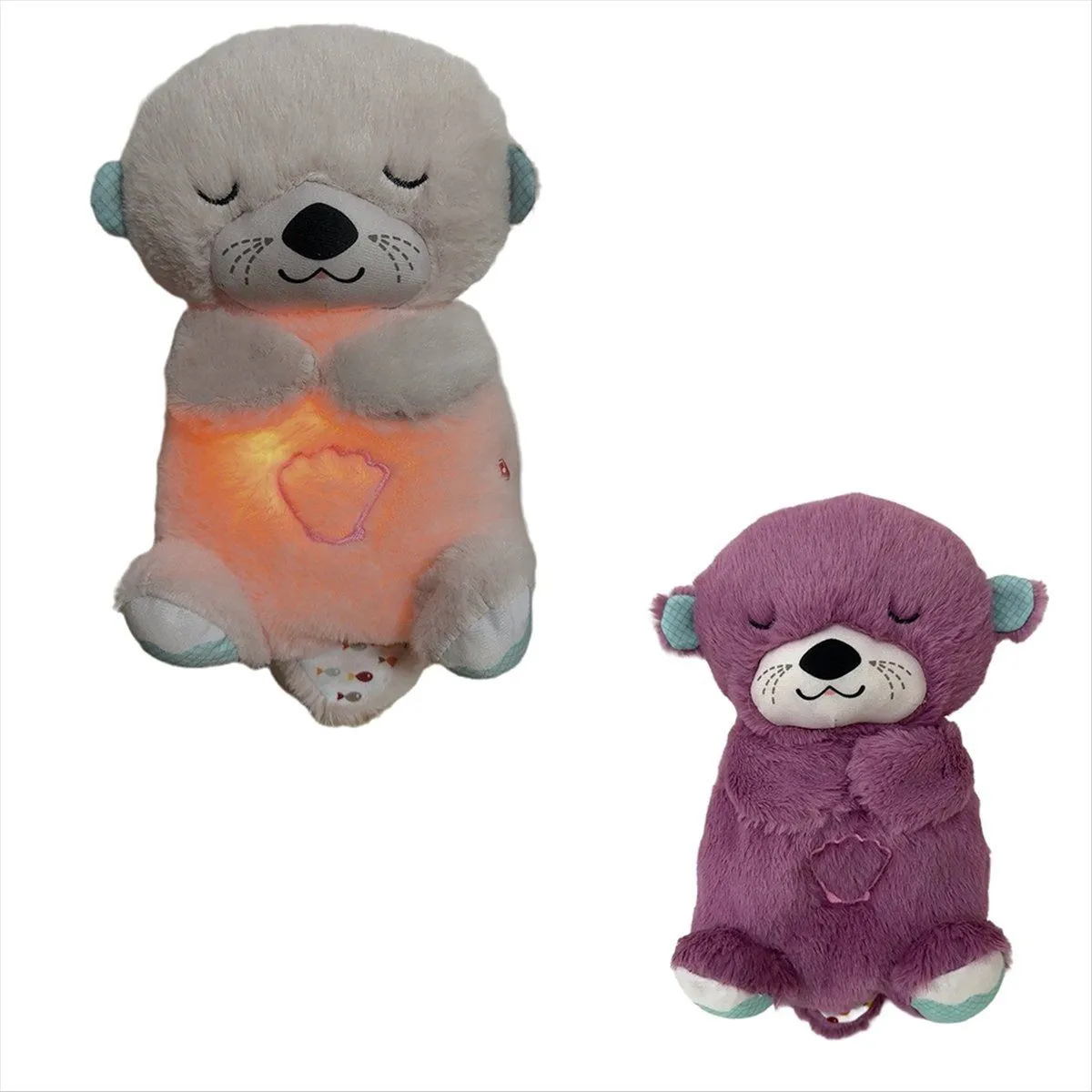 Baby Breathe Bear Soothes Baby Otter Plush Toy Children Soothing 2Pcs
