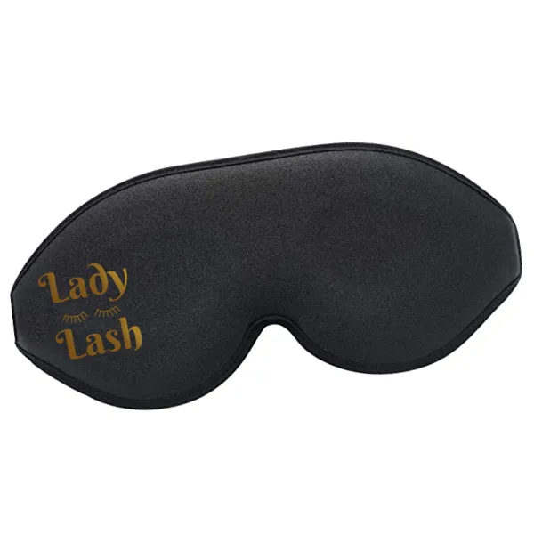 Lady Lash Memory Foam Sleep Mask for Eyelash Extensions & Sensitive Eyes - Gold