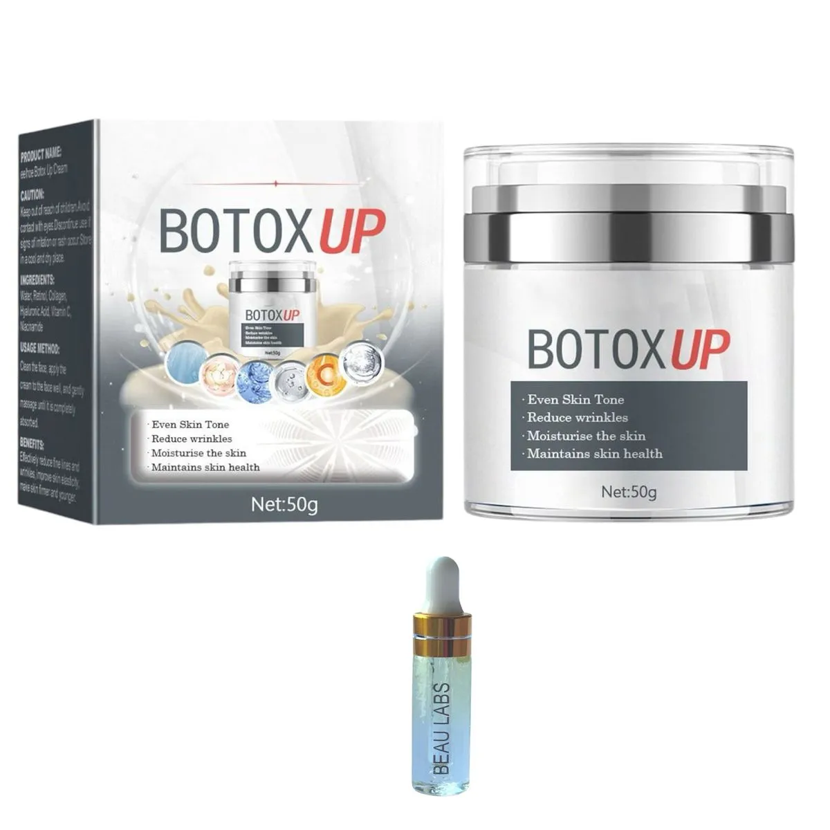 Botox Up Cream - Advanced Anti-Aging Face Lift & Wrinkle Smoothing Formula