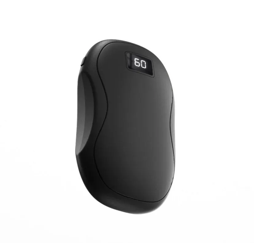 Premium Space Capsule Hand Warmer & Power Bank (6000mAh) - Black