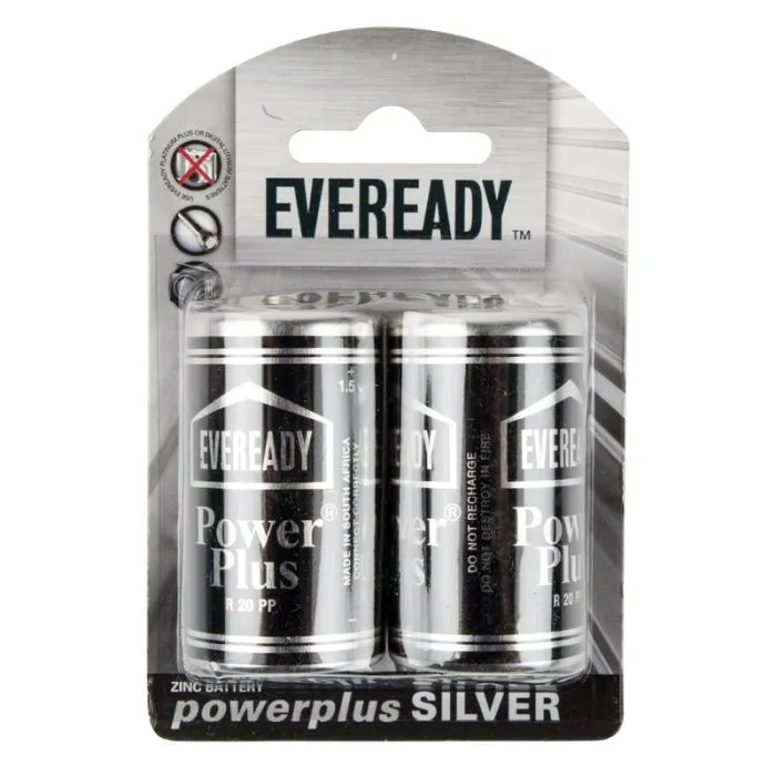Eveready - Battery R20Pp D Cell 2 Pack - 2 Pack