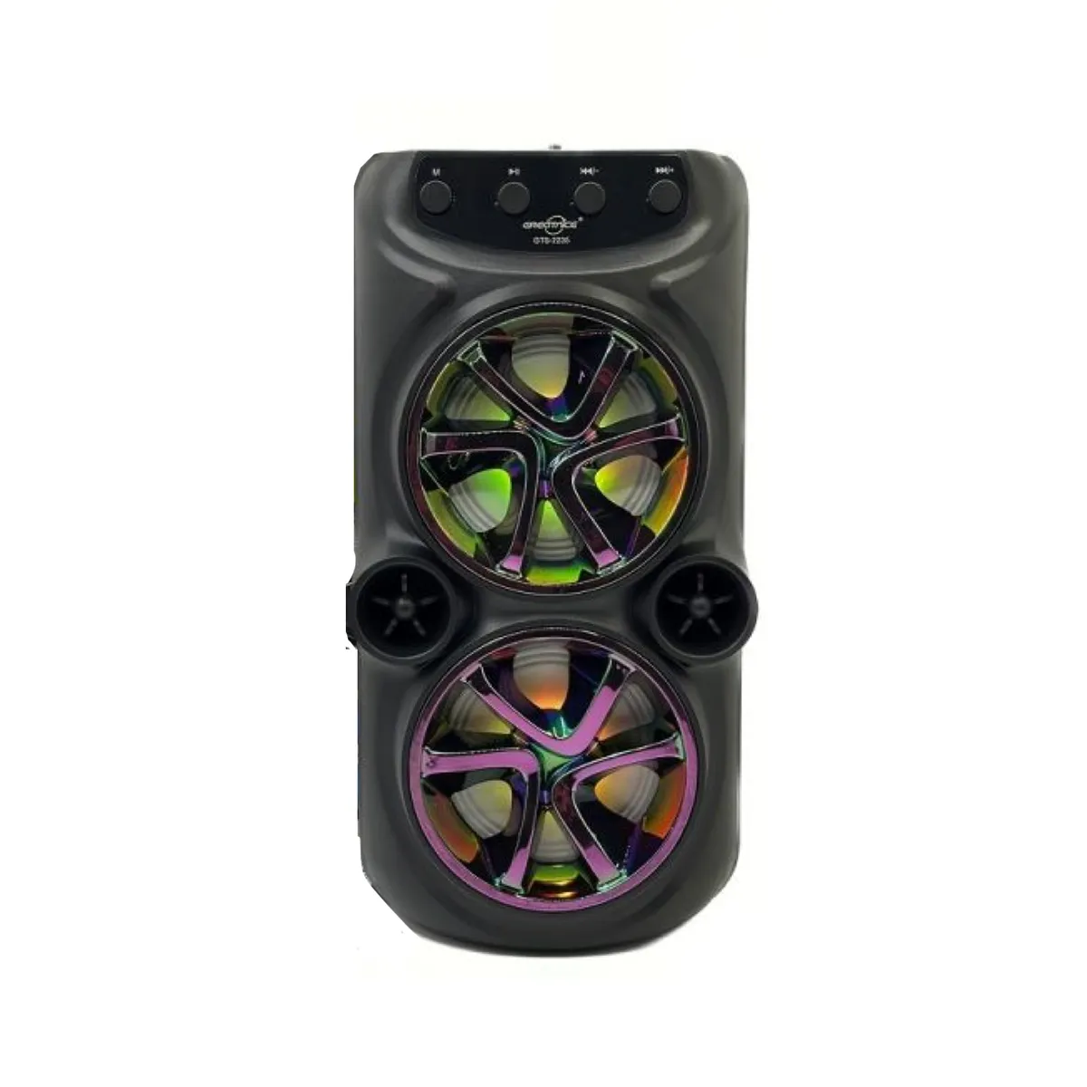 GTS-2235 Metalic Design Portable Bluetooth Speaker 3"x2" inch - Black