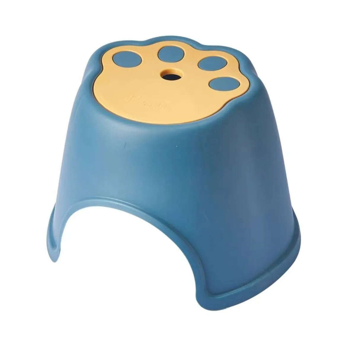 Paw Plastic Stepping Chair For Kids (Kids Stool) - Navy 