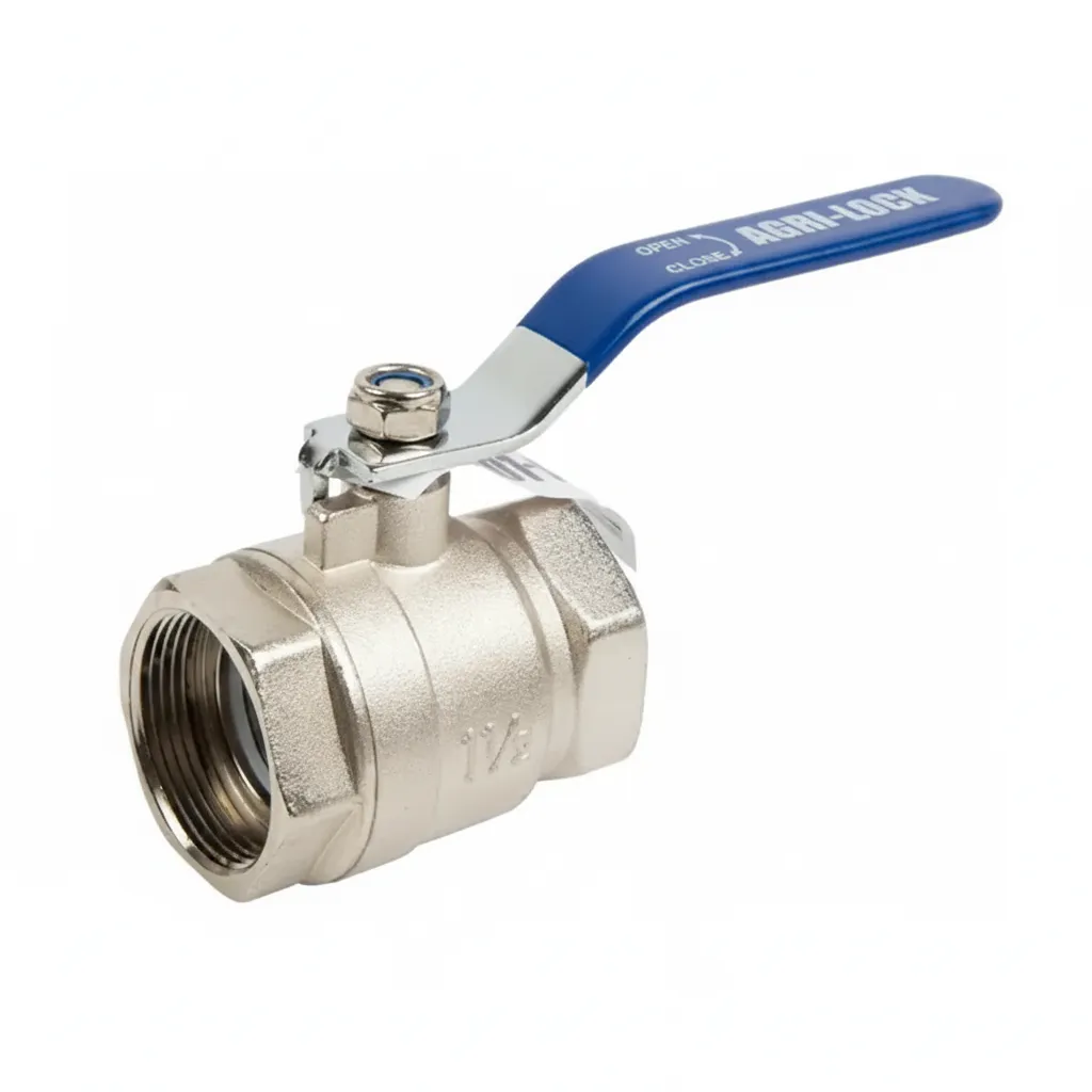 Agri Lock 40mm Full Bore Ball Valve - Zinc Alloy, 16 Bar Pressure