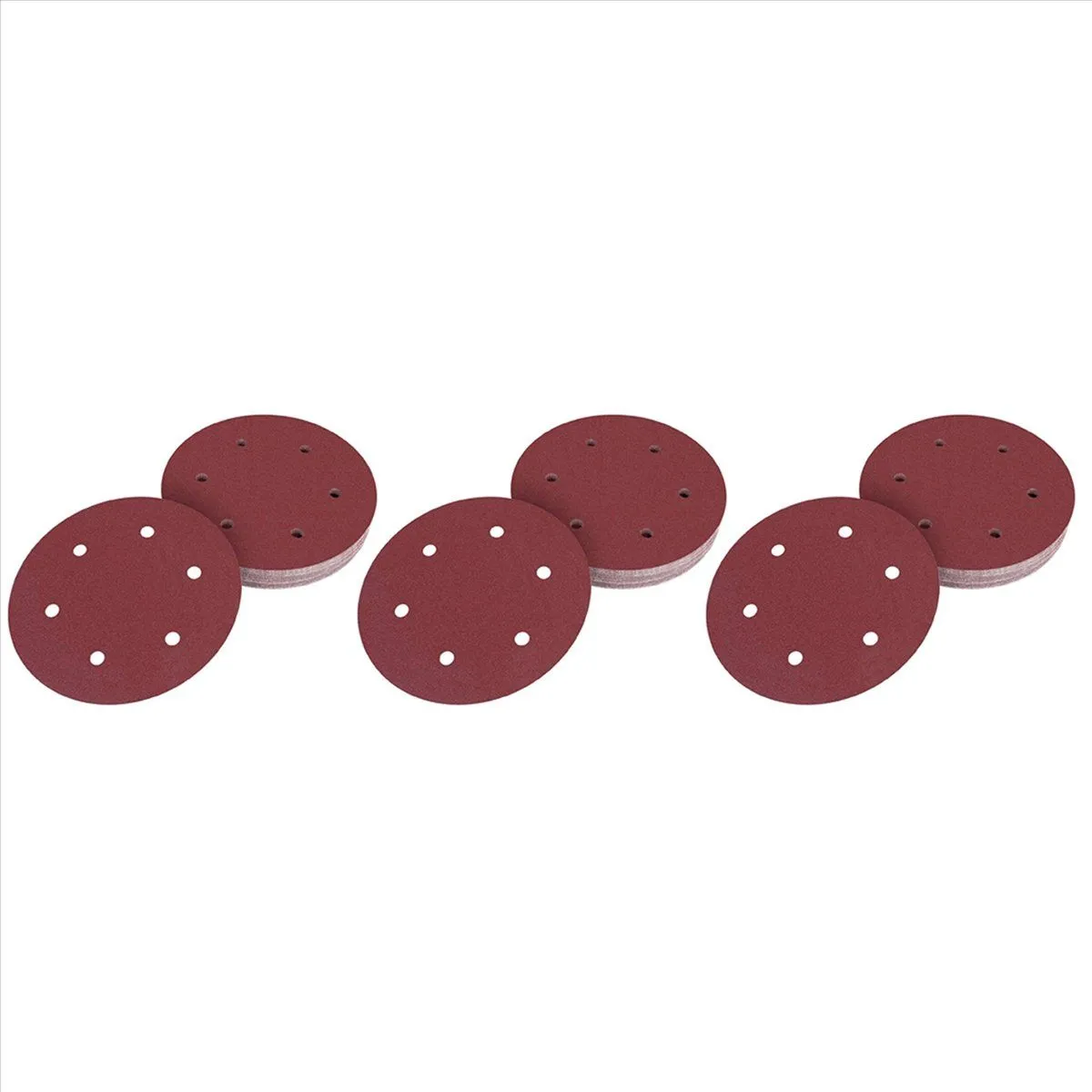 30Pcs 225Mm Sanding Discs 120 Grit Hook And Loop Sand Paper Pad
