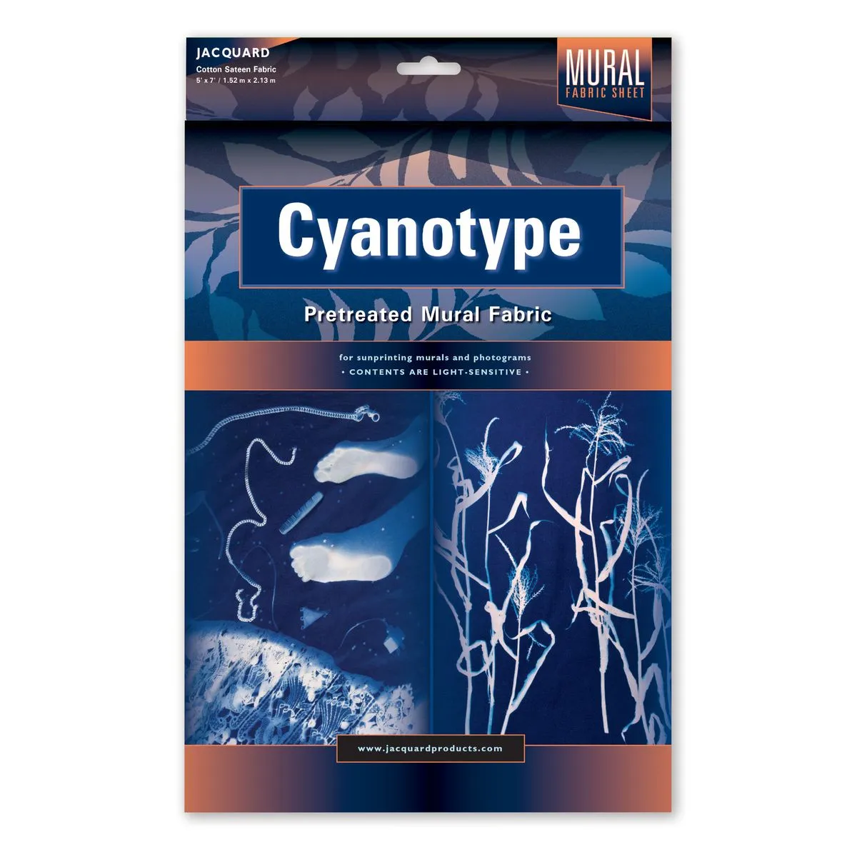 Jacquard Cyanotype Mural Fabric