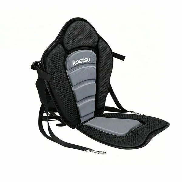 Koetsu Universal Kayak Seat Cushion Boat Seat Padded Wth 4 Adjustable Strap