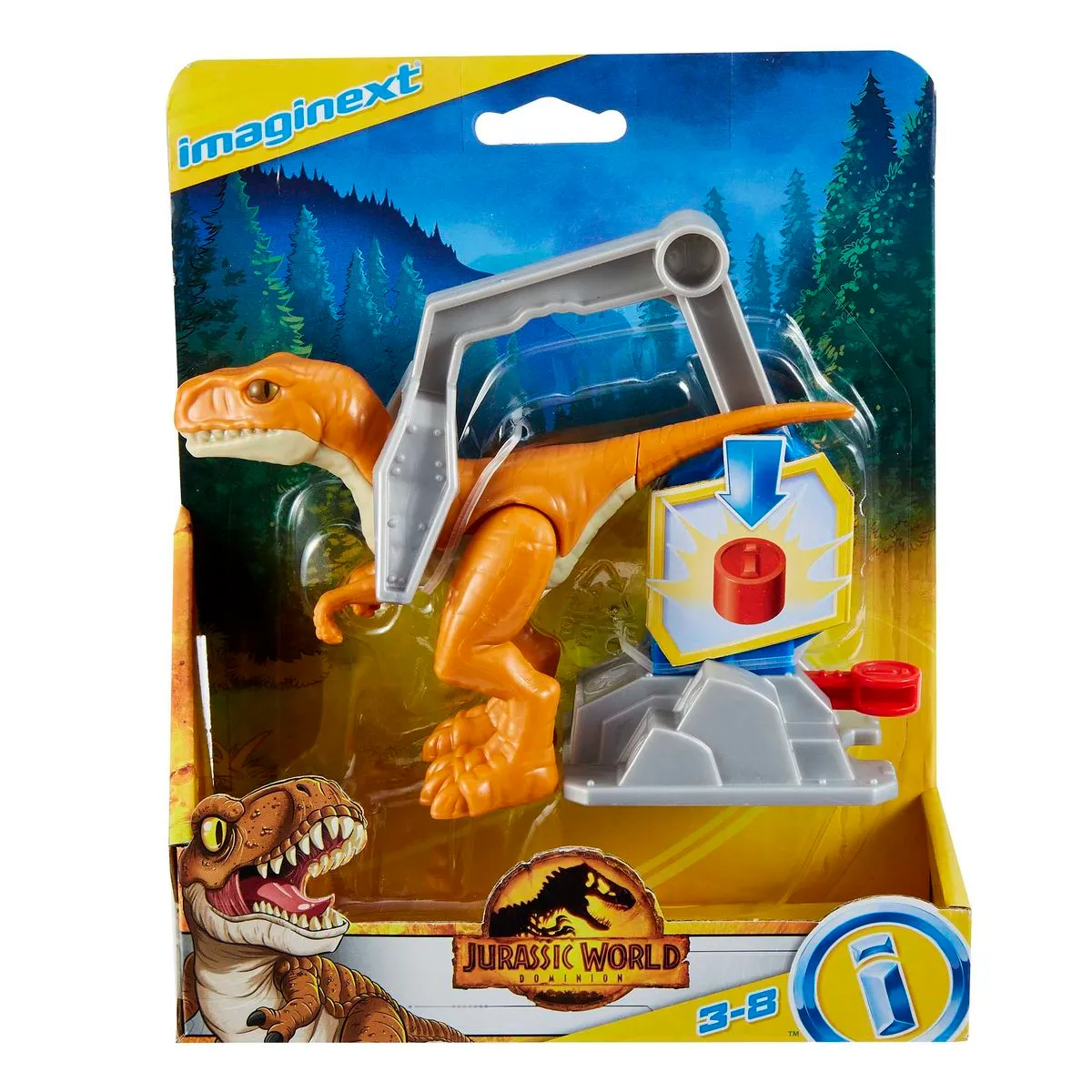 Imaginext Jurassic World Dominion Dinosaur Figures - Atrociraptor 'Tiger'