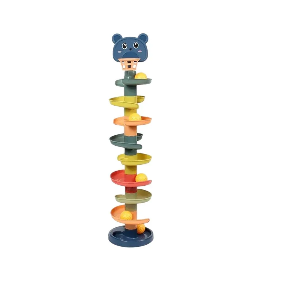 Kids-Up 9 Stage Rotating Ball Track Tower Rolling Activity Toy for Kids