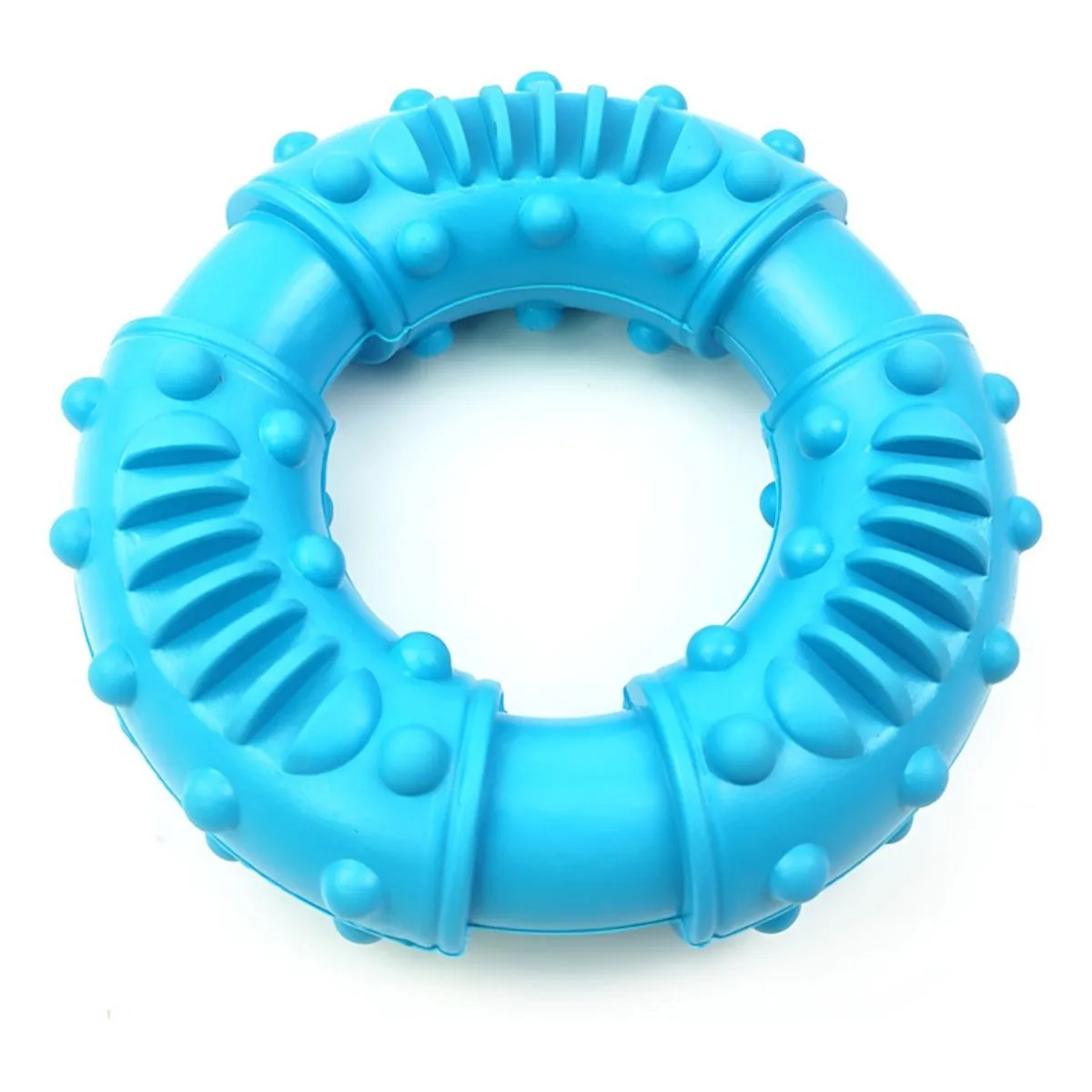 Heavy Duty Chew Toy for Large Dogs Promotes Teeth Cleaning and Play - Blue