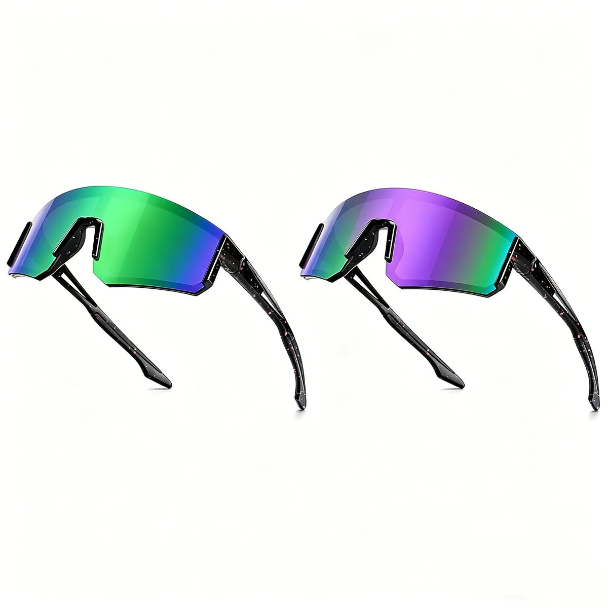 2-piece Set Bicycle Sunglasses Protective Sports Bicycle Glasses