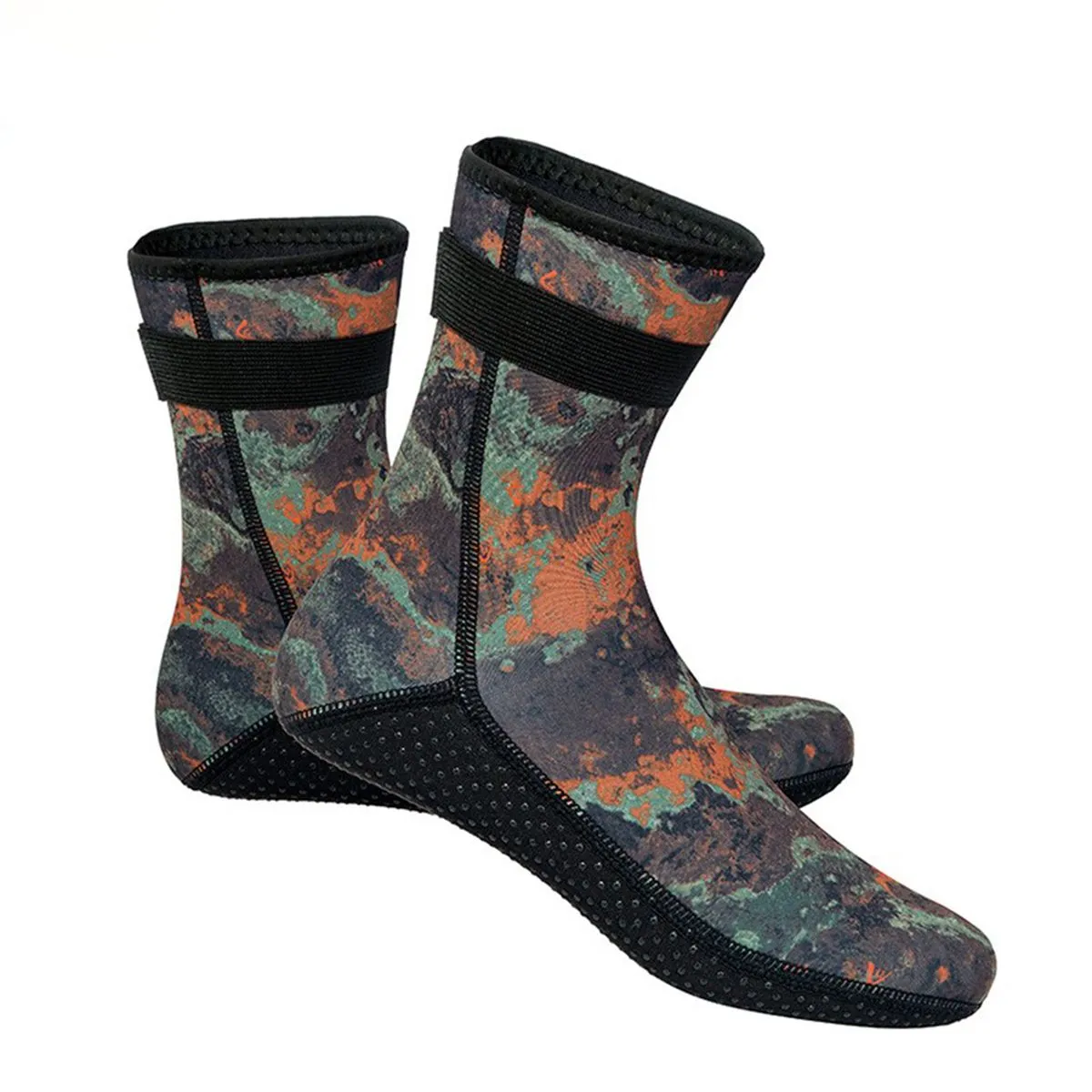 Neoprene 3mm, Camouflage Sand Proof Diving Boots for Water Sports