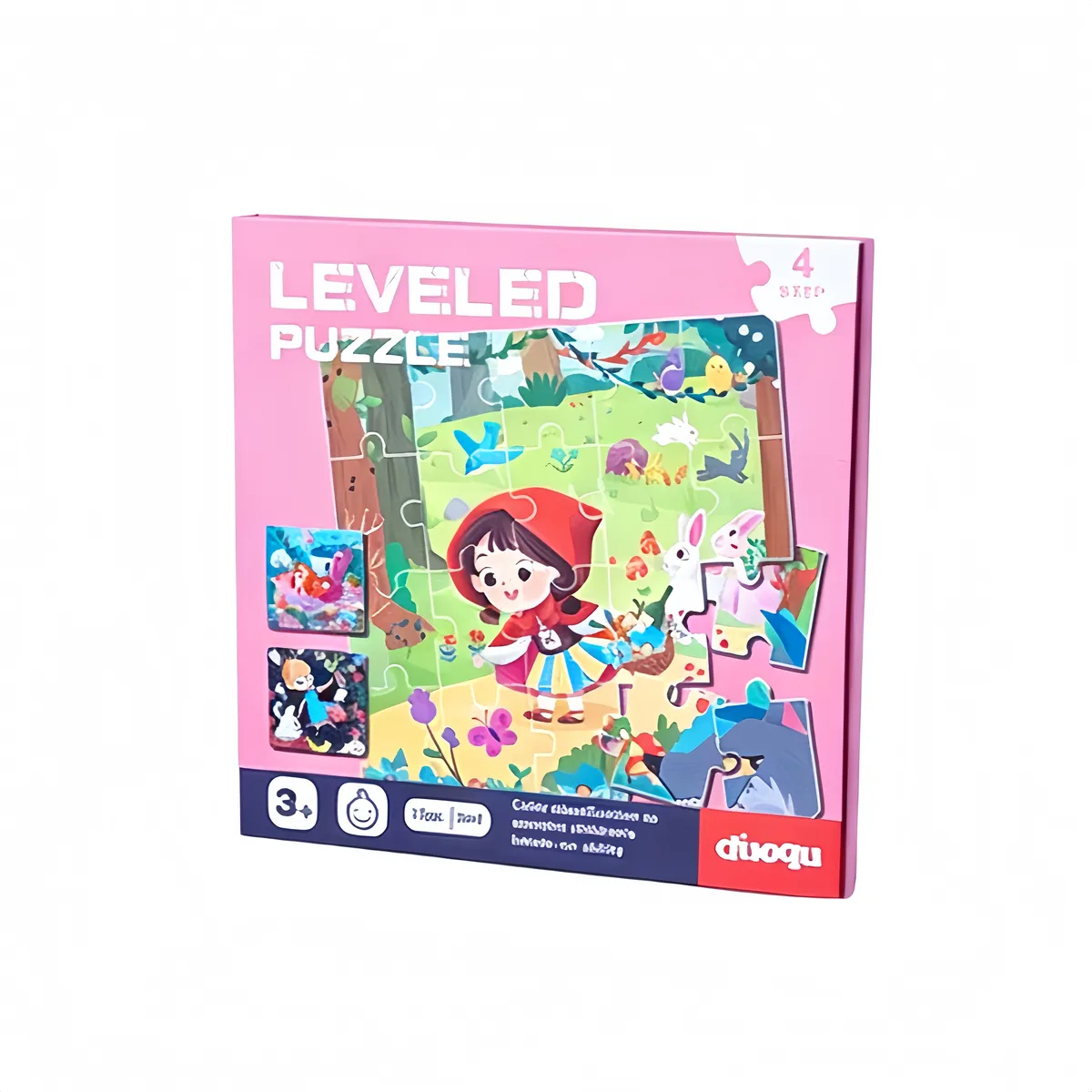 3 in 1 Leveled Magnetic Kids Puzzle Book - Fairy Tales