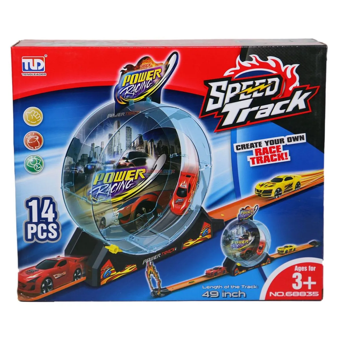 Speed Track Power Racing Set 14 Piece