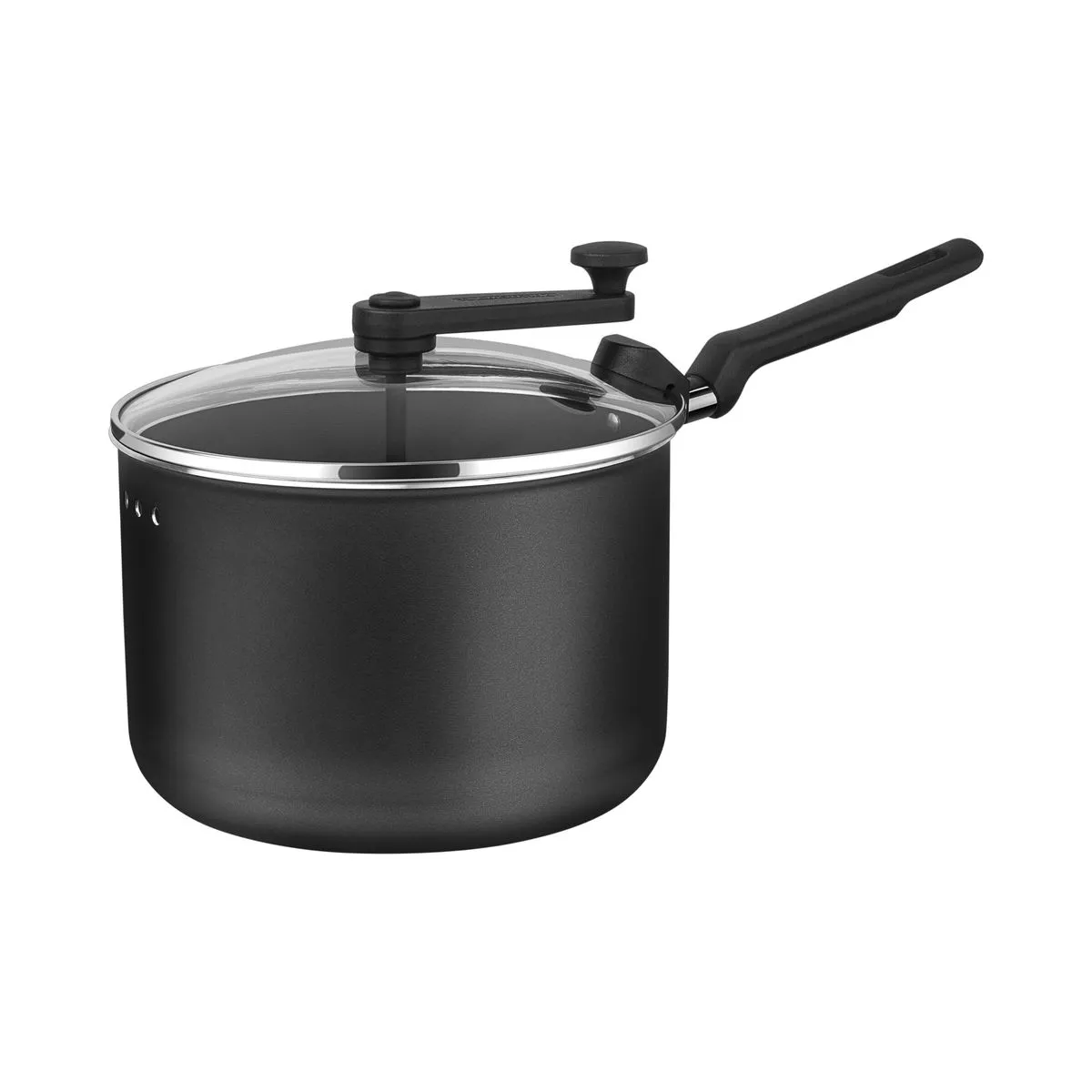 Tramontina Loreto Aluminum Black Popcorn Maker Interior Non-Stick Coating