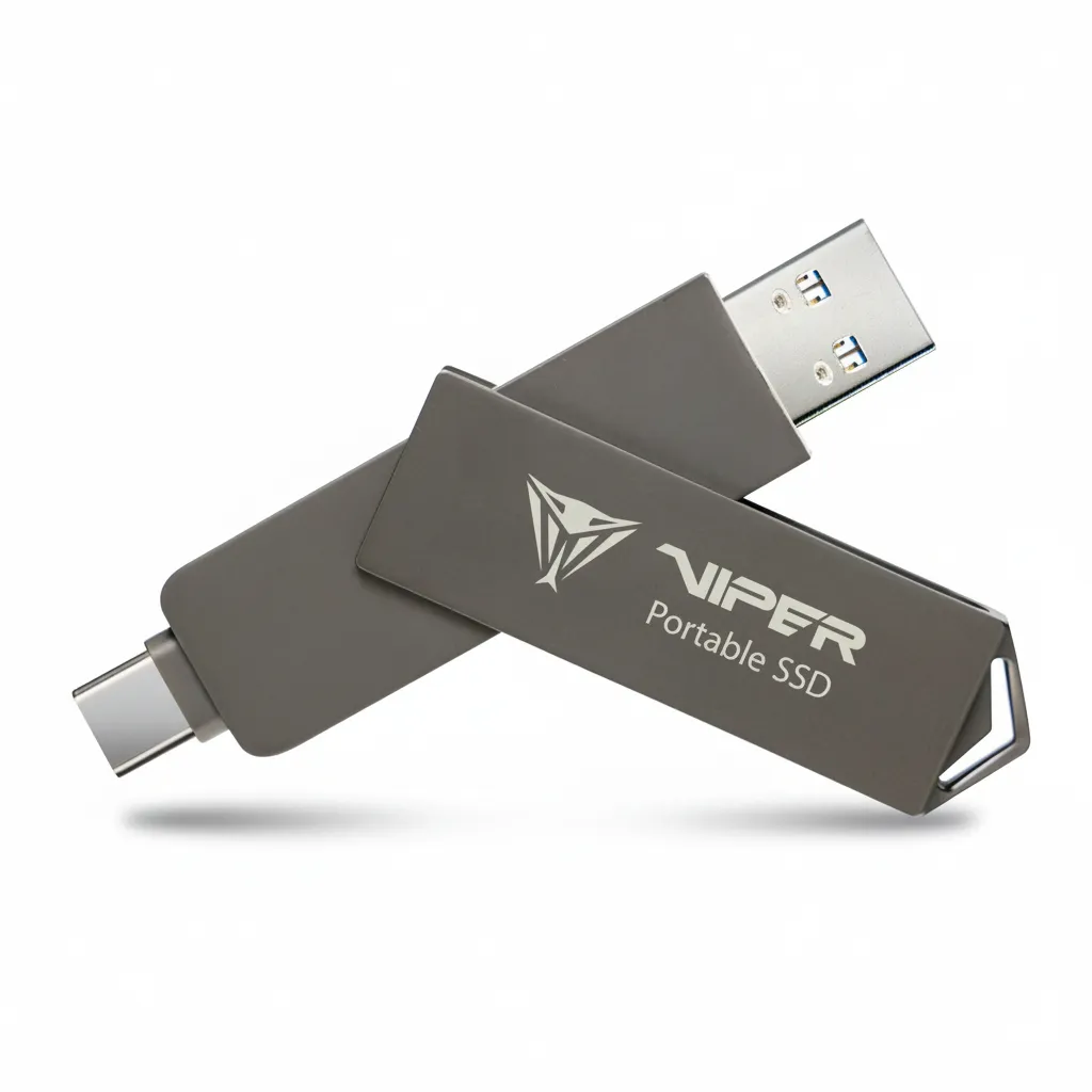 Patriot 2TB Duo Compact External Portable SSD - Cable Free