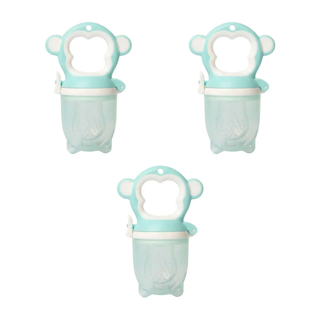 9 Piece - Medium Sized Baby Handle Pacifier With Transparent Pod - Blue