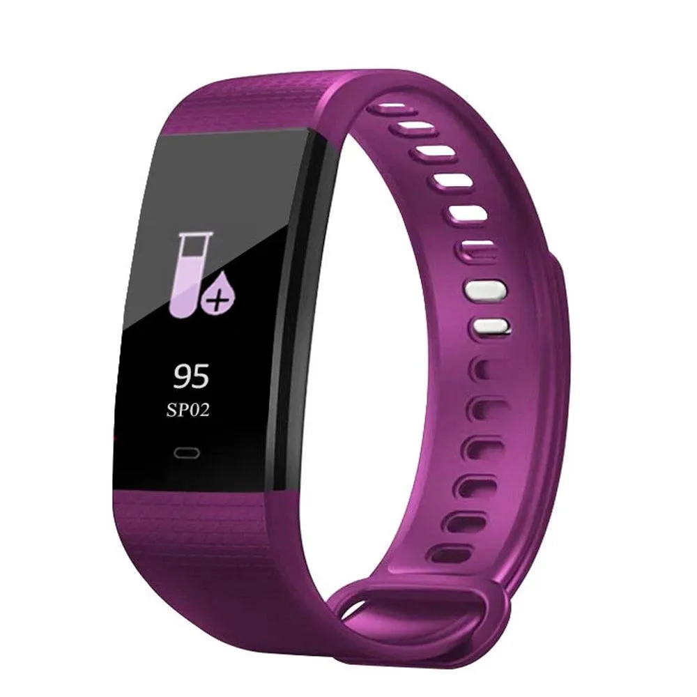 Cell N Tech Smart Watch Heart Rate Activity Monitor Y5 Fitness Tracker - Purple