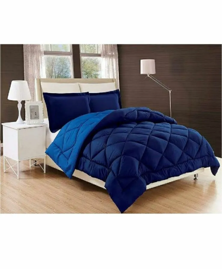 Dream World Reversible 5 Piece Comforter set - Blue