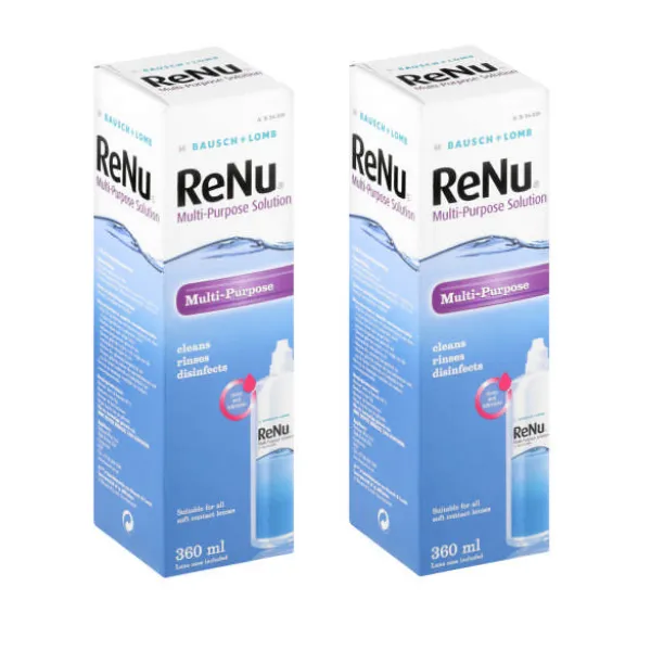ReNu Multi-Purpose Contact Lens Cleaning Solution 360ml - 2 Pack
