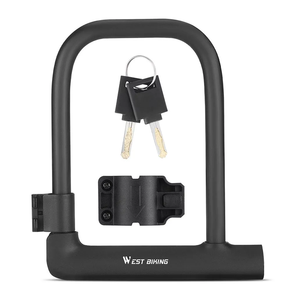 Bicycle U Lock Motorcycle Anti-theft MTB Lock Cycling Steel Bike Locks