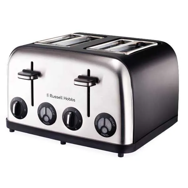 Russell Hobbs - 1750W 4-Slice Toaster - Matt Black