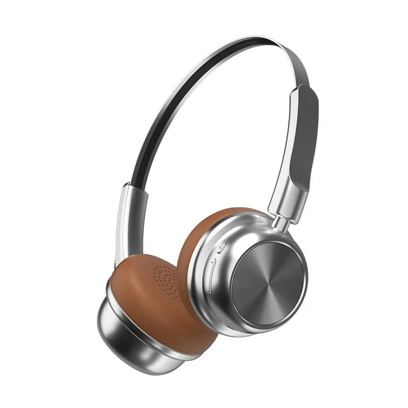 CR-20 Retro Metal Bluetooth Headphones 5.4 Long Battery Life