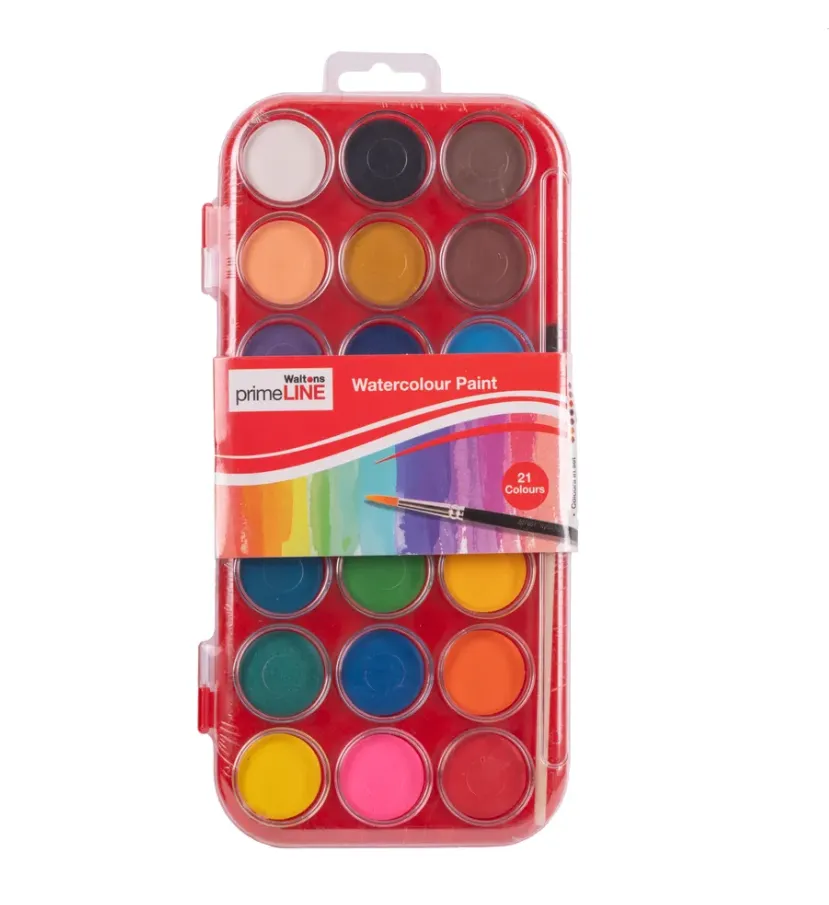 PrimeLine - Water Colour Paint (21 Colours)