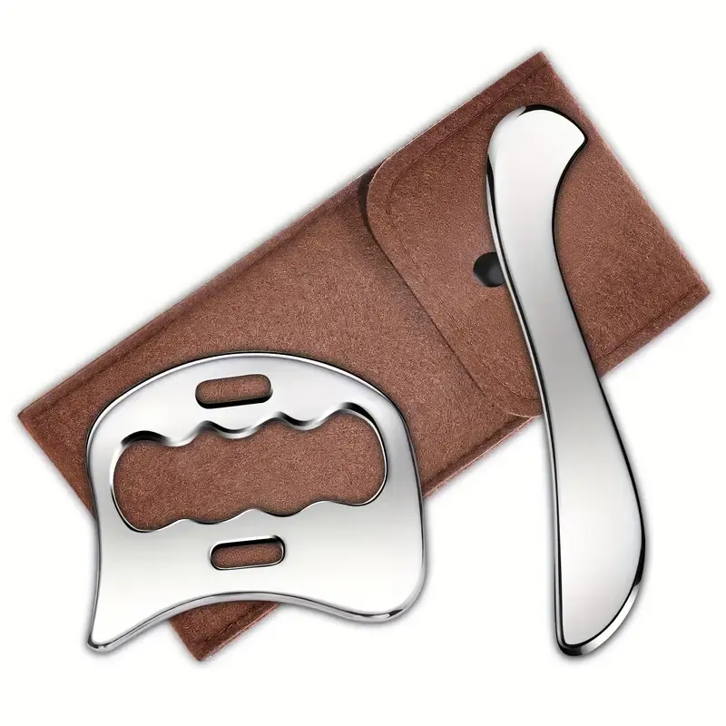 2-in-1 Stainless Steel Muscle & Fascia Scraping Massage Tool