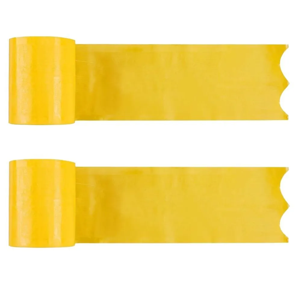 Garden Bright Yellow Self-Adhesive Tree Tape Roll Fly Trap Set of 2 - 10m