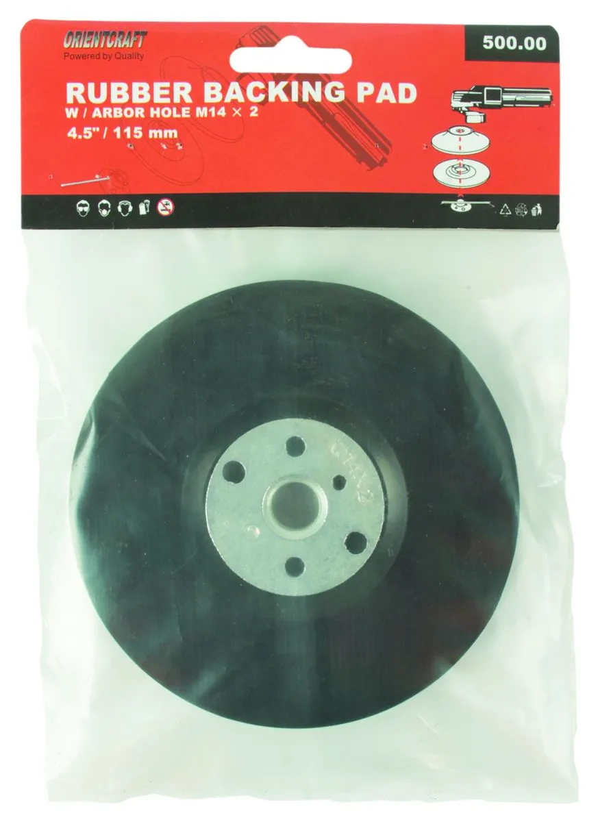 115mm Rubber Backing Pad for Grinders / Polishers - M14X2