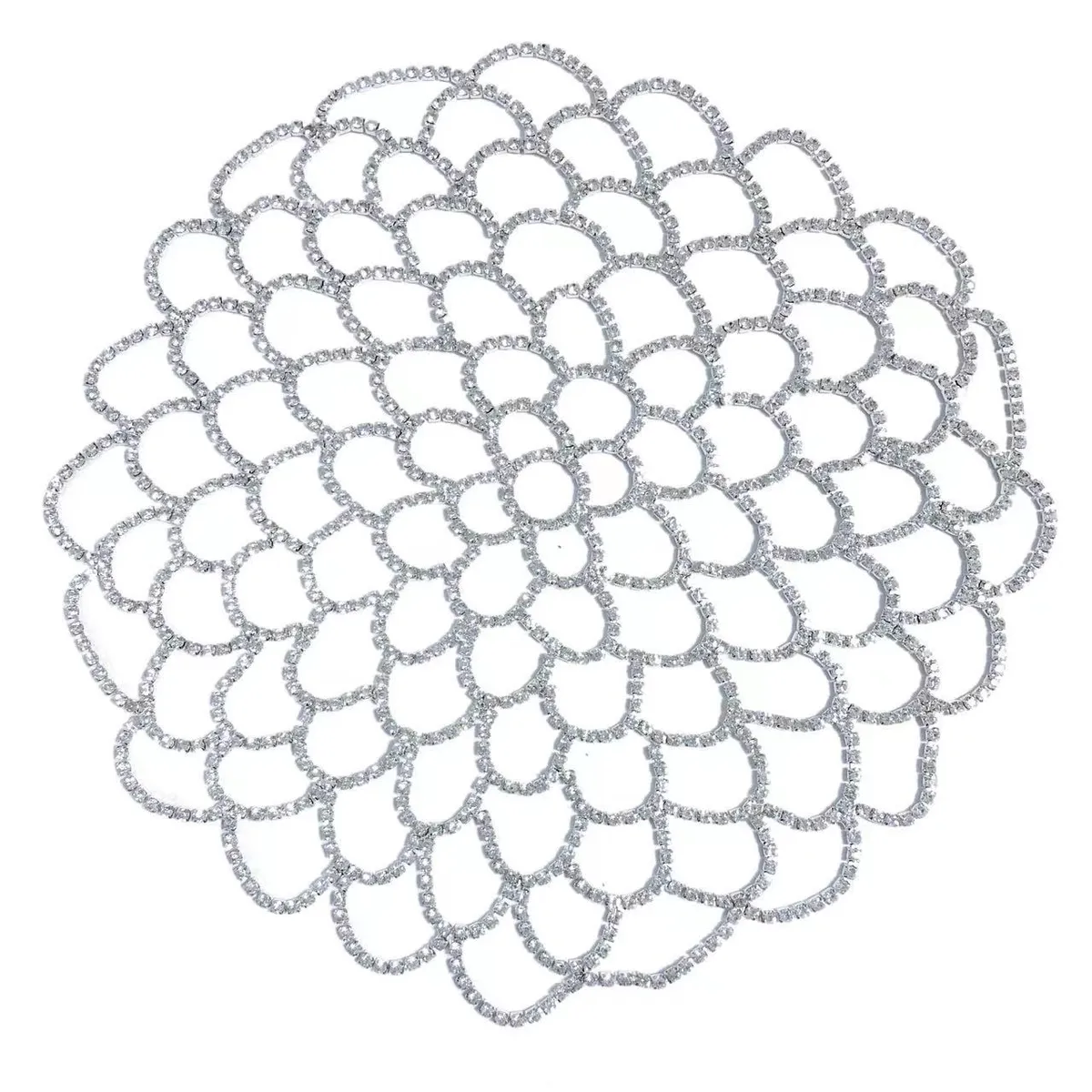 Rhinestone Mesh Headpiece