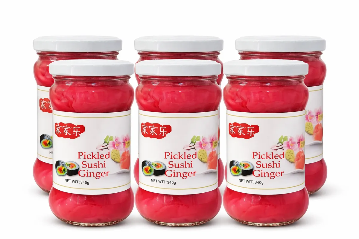 Jia Jia Le Pickled Sushi Ginger 340g (6 Pack)