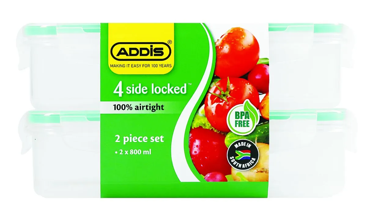 Addis - 4 Side Locked 2 Piece 800ml Combo Set