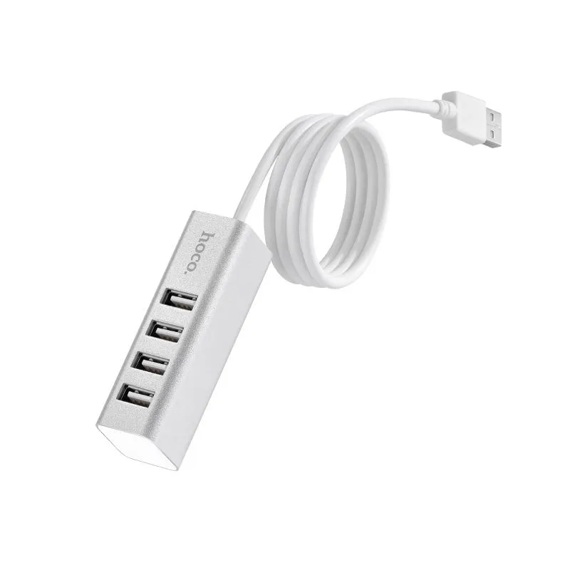 Hoco HB1-4 Port USB Hub USB 2.0 High Speed Splitter for Laptop PC Adapters