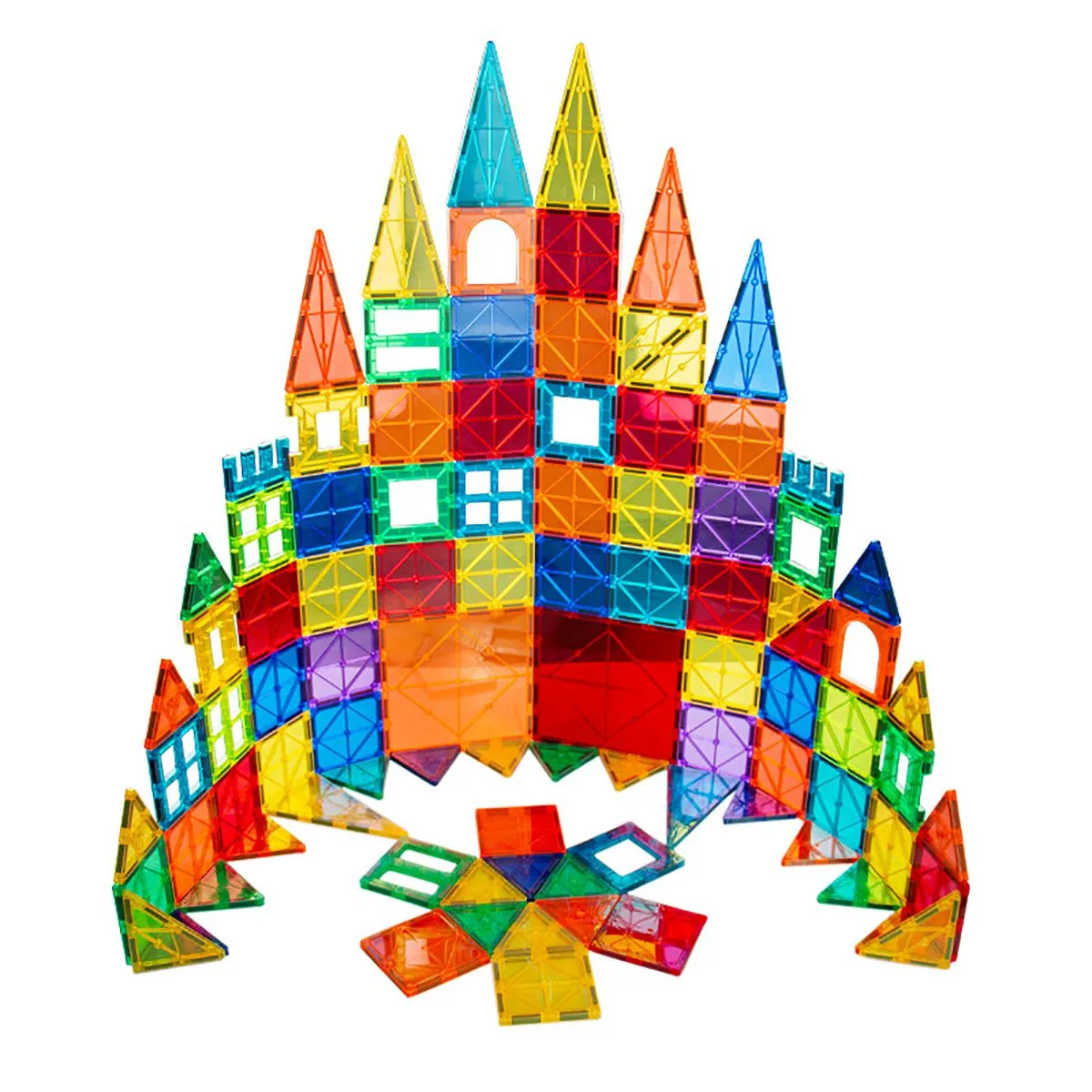 Magnetic Building Tiles Set,Magnetic Blocks,3D STEM Stacking Toys For Kids.