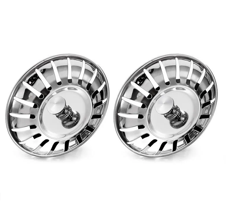 2 Pack Stainless Steel Sink Strainer, Kitchen Drain Filter Replacement