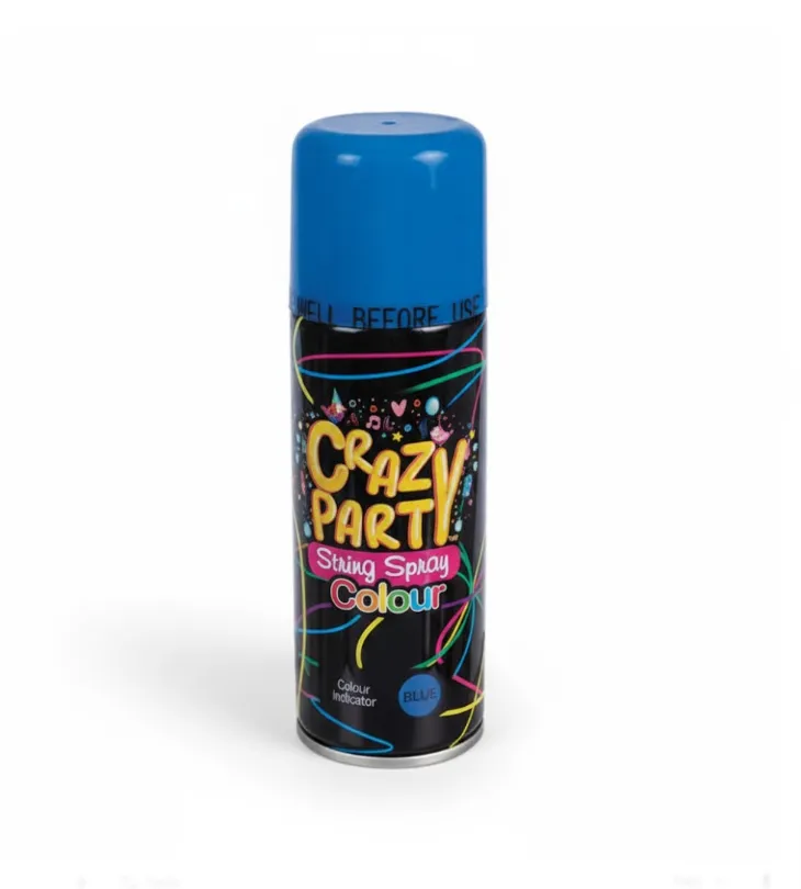 Crazy party - String Spray x 2 - Blue