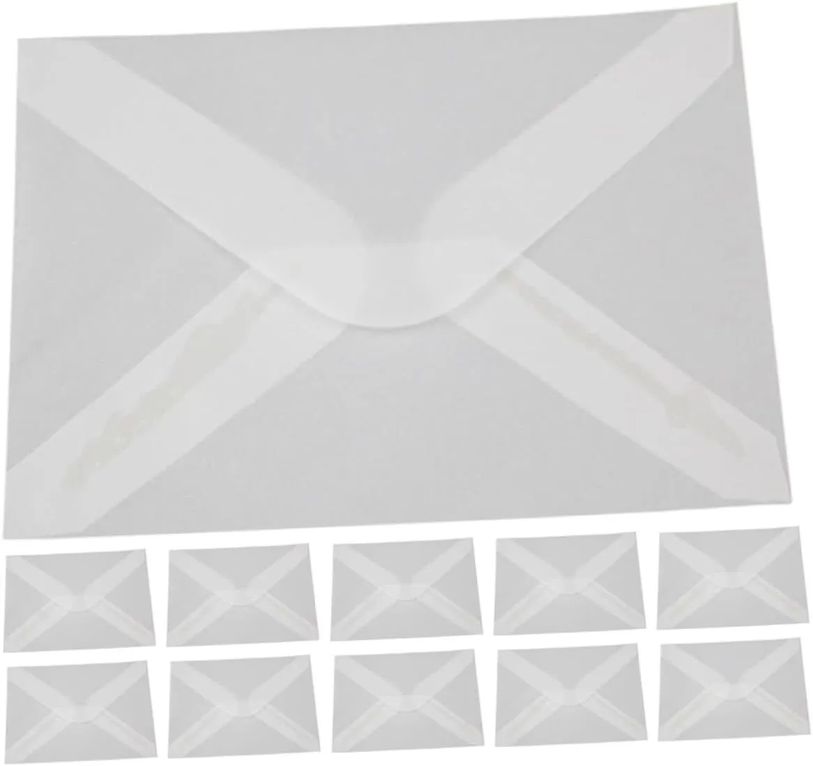 50pcs Translucent Invitation Card Envelopes Design Wedding Party Letter