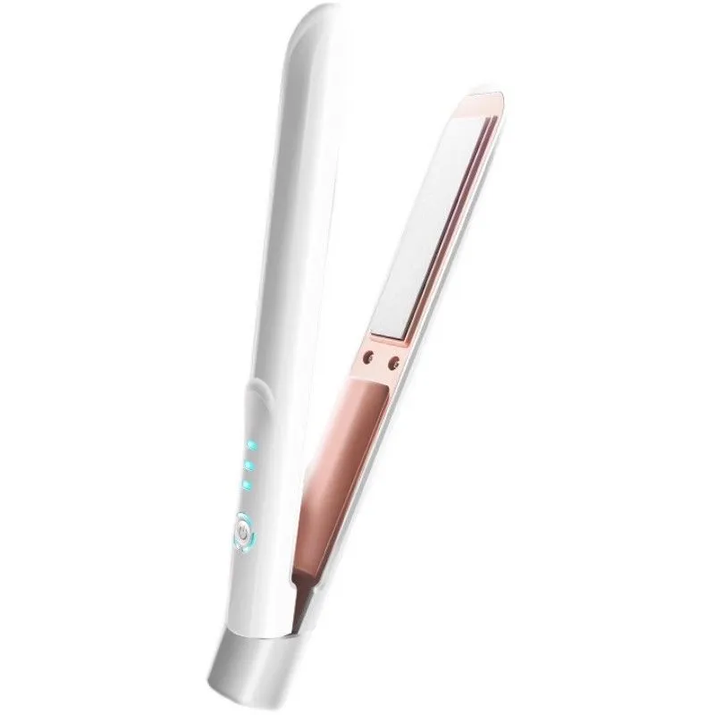 Wireless Hair Styler USB Charging 2-in-1 Hair Straightener Flat Iron Curler