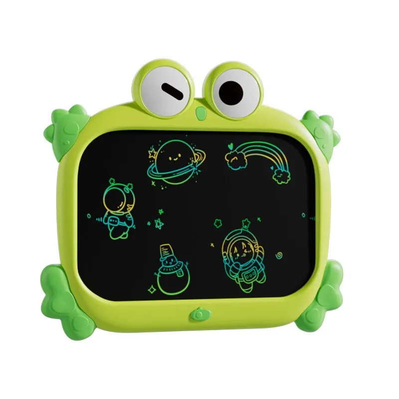 Frog-Shaped Kids LCD Writing Tablet Colourful Doodle Drawing Board