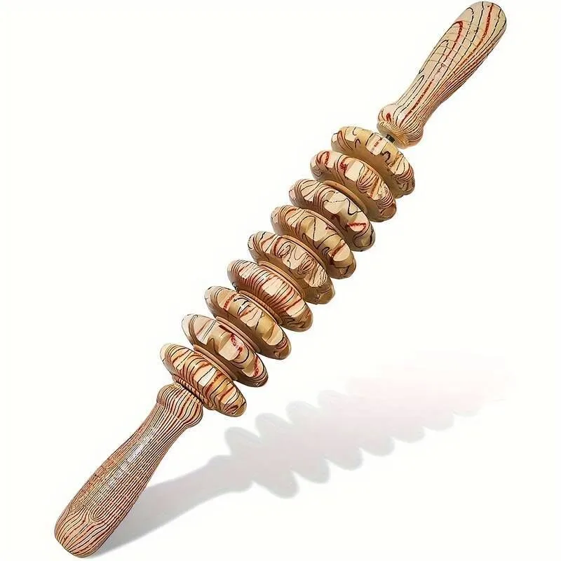1 Handheld Body Roller Massager, Ergonomic Handle, Anti- Trigger Point