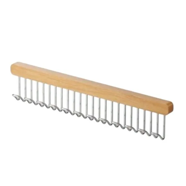 Wooden Wall-Mounted Hanger With 12 Hooks For Home Storage