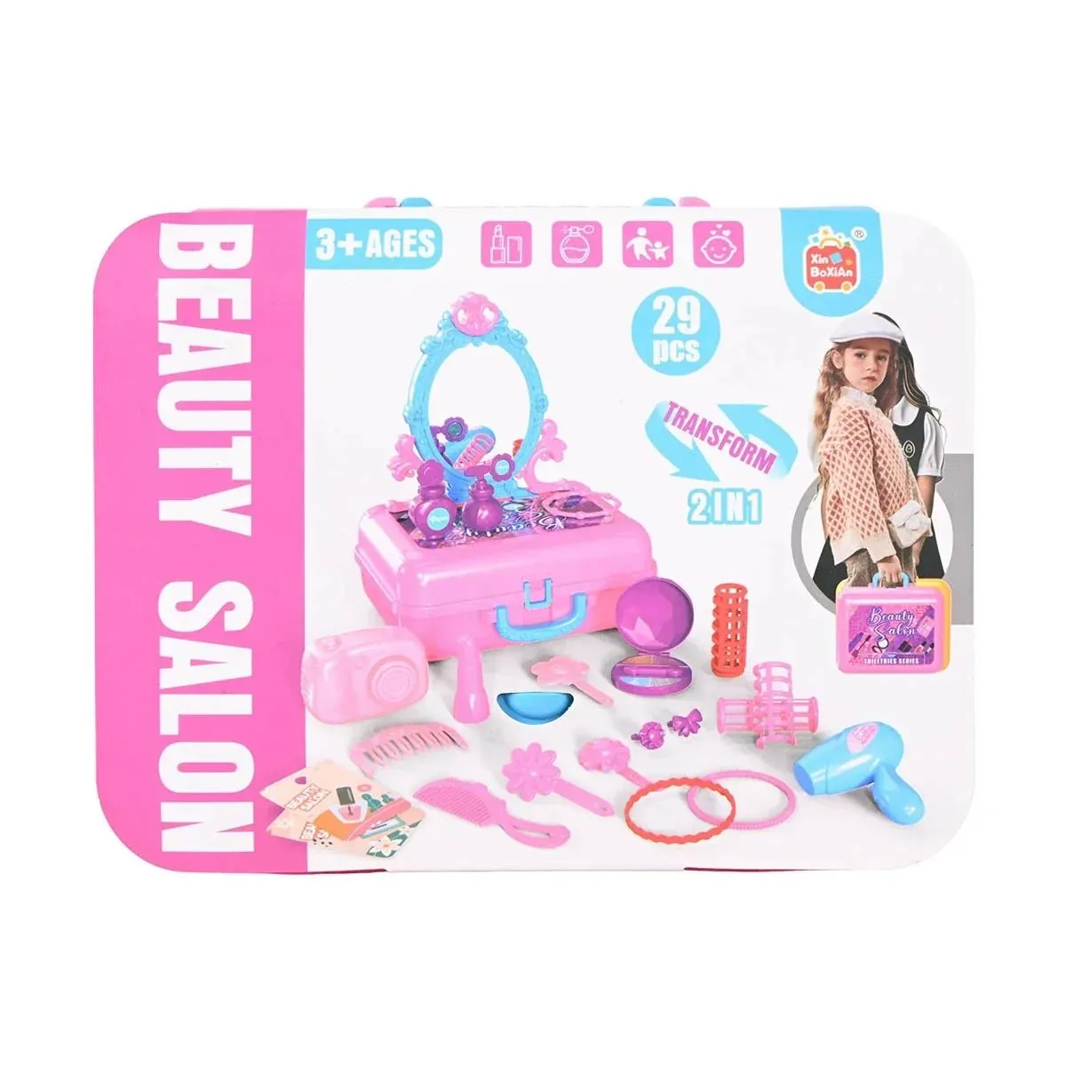 Fashion Pretend Play Makeup Suitcase Beauty Kit