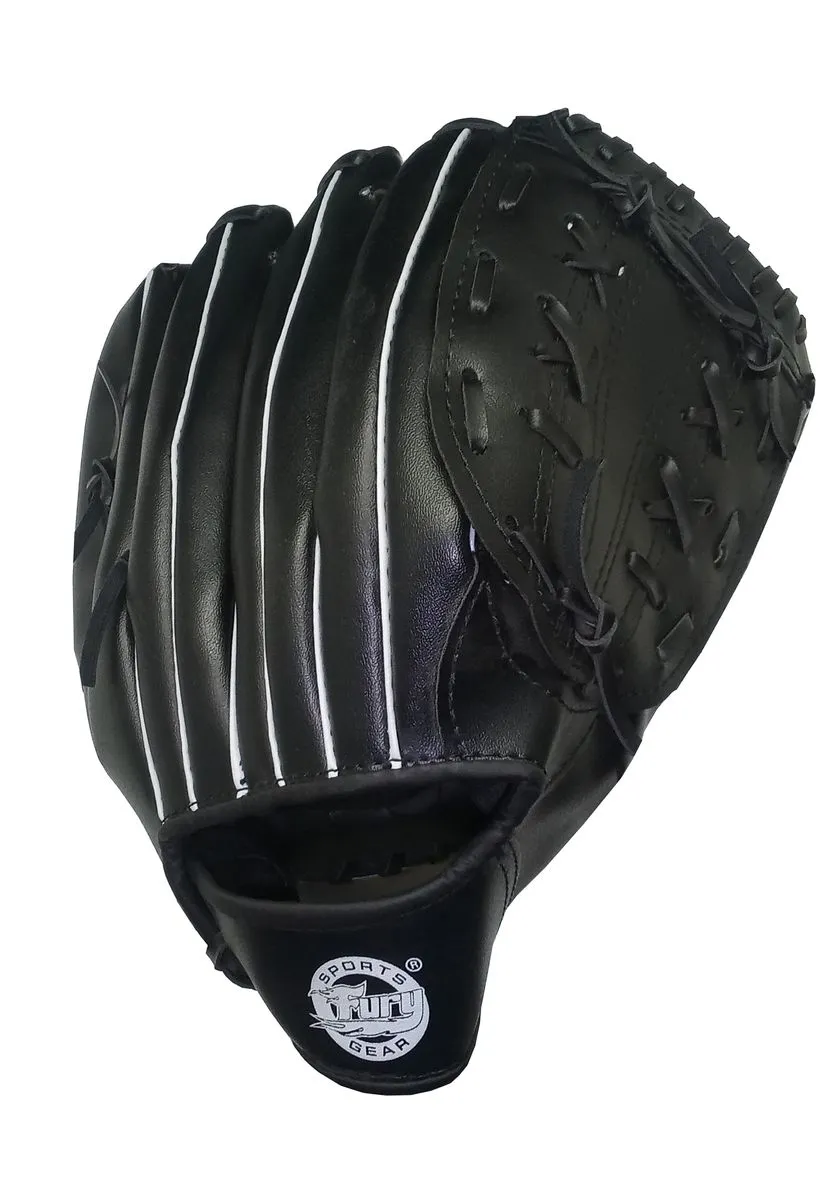 Fury Softball/Baseball Catchers Mitt - Black