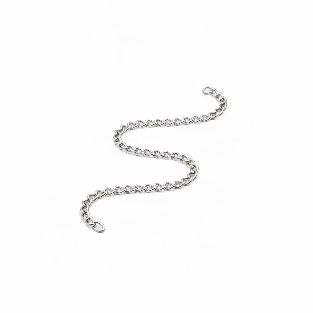 Nickel Plated Twist Link Chain 1.2mm x 1m for Jewelry Making - 2 Pack