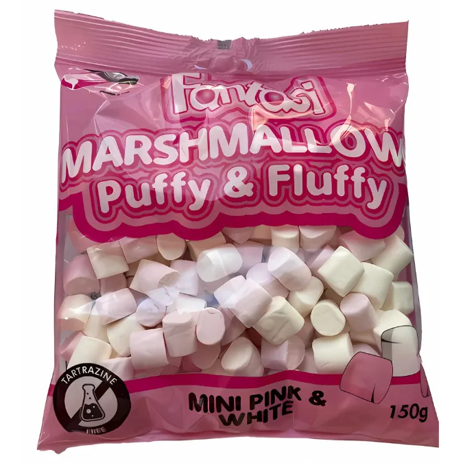 Mini Marshmallows Pink & White 150g - Fantasi