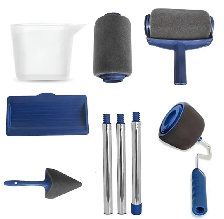 008 Paint Roller Brush Set - Complete Wall Painting Kit for Home & DIY
