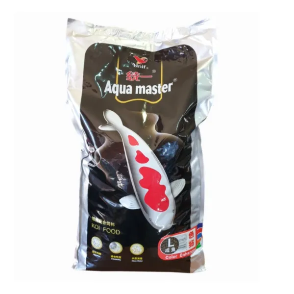 Aqua Master Koi Food Colour Enhancer - 10KG (L) -Premium Floating Pellets